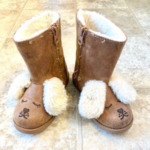 Cat & Jack Readawn puppy fur lined boot size 9